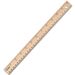 Staples 12" Wooden Imperial/Metric Ruler (51891)
