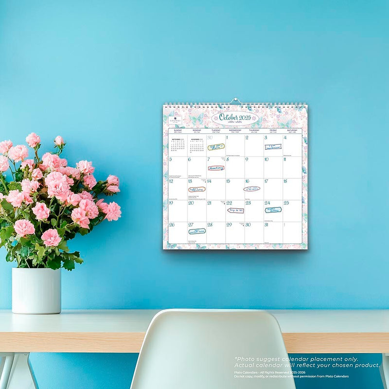 2025-2026 Plato House of Turnowsky 12" x 12" Academic Monthly Wall Calendar (9798330700165)