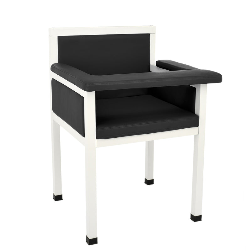 Viva Comfort Antimicrobial Phlebotomy Blood Drawing Chair, 350 lbs. Capacity, Black (ADI997-02-BLK-MK)