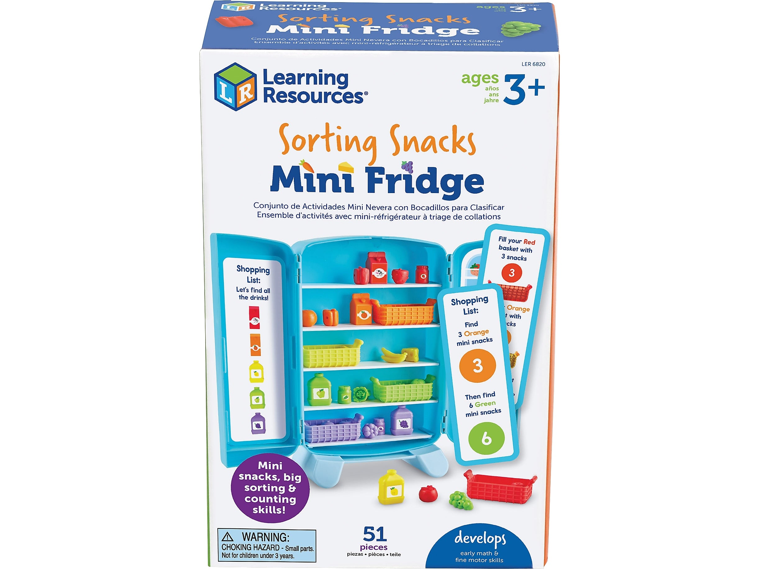 Learning Resources Sorting Snacks Mini Fridge Set (LER6820)