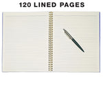Global Printed Products 1-Subject Notebooks, 8.5"x11", College Ruled, 120 Sheets, Marble, 3/Pack (GPP-0104-B)