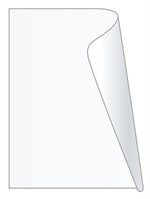 Unishield Clear Label Protector, 2-3/8" x 1-3/4"