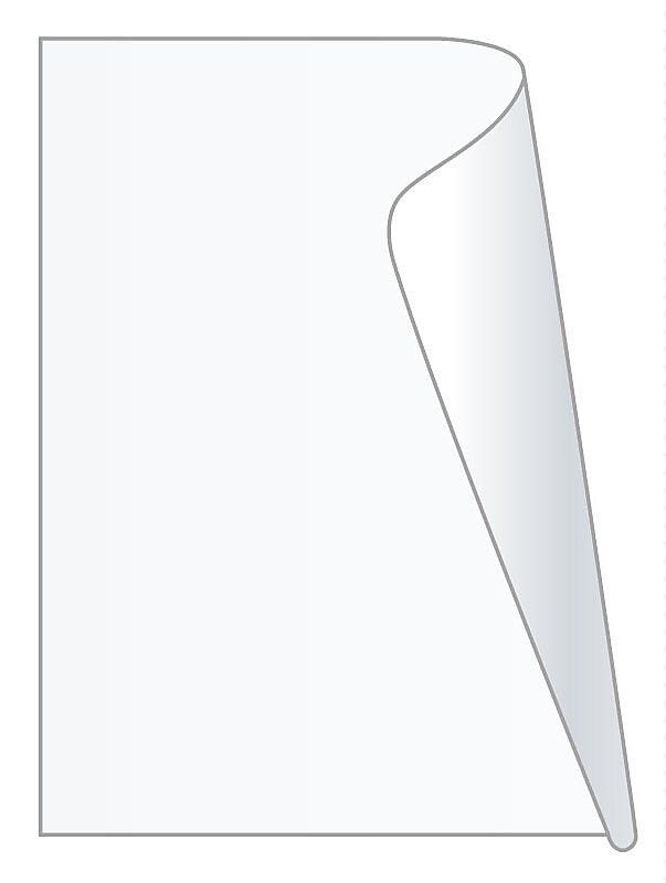 Unishield Clear Label Protector, 2-3/8" x 1-3/4"