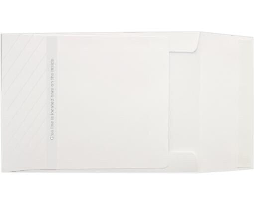 LUX 7 1/4" x 5 1/4" 70lbs. Postage Saver Envelopes W/Peel & Press, Bright White, 50/Pack