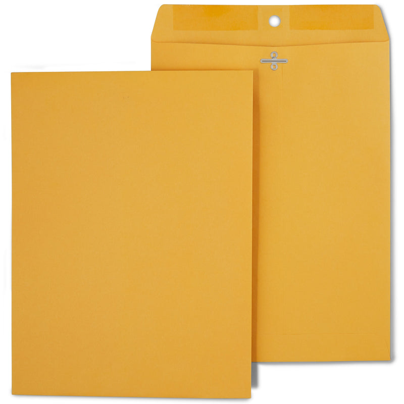 Staples Clasp Close Kraft Catalog Envelopes, 9"L x 12"H, Brown, 250/Box (487493/17242)