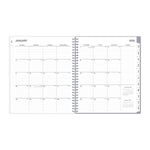 Planning Calendar BS Rue Du Flore Frosted PP 8x10 RY26 Monthly Safety Wirebound -