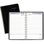 2026 AT-A-GLANCE DayMinder 5" x 8" Daily Planner, Faux Leather Cover, Black (SK46-00-26)