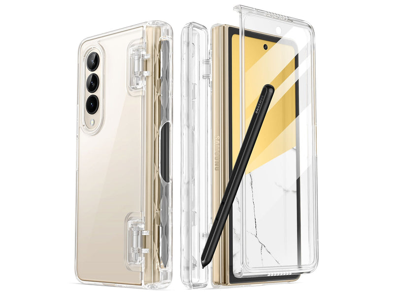 i-Blason Halo Clear Snap Case for Samsung Galaxy Z Fold4 (Galaxy2022-ZFold4-5G-Cosmo-Pen-SP-Clear)
