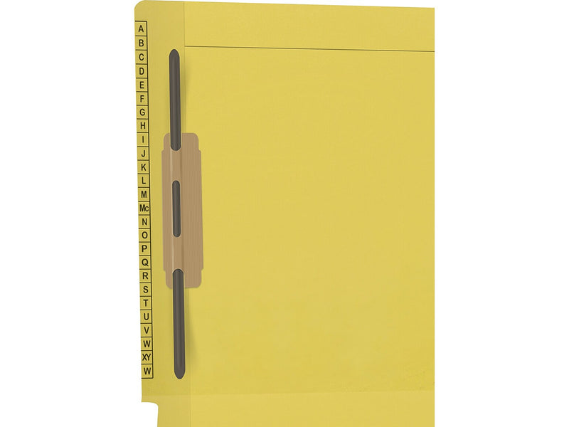 Medical Arts Press Reinforced Classification Folder, 1 3/8" Expansion, Letter Size, Yellow, 50/Box (F1170-YLW-1)