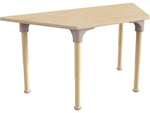 Flash Furniture Bright Beginnings Hercules Trapezoid Table, 47" x 20.75", Height Adjustable, Beech (MK-ME088027-GG)
