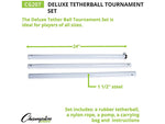 Champion Sports Deluxe Tetherball Tournament Set, Multicolor (CG207)