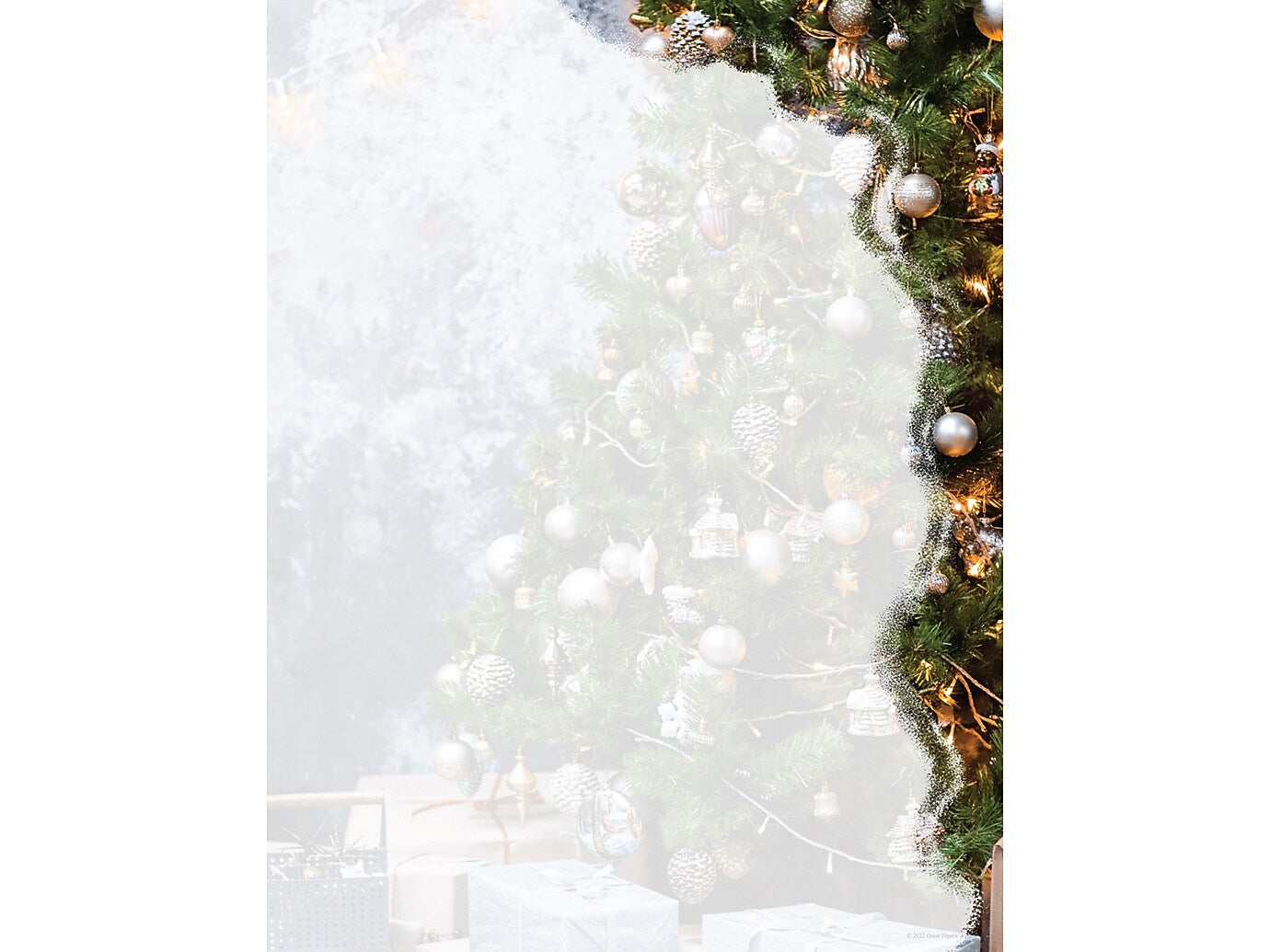 Great Papers Christmas Corner Holiday Letterhead, Multicolor, 50/Pack (2022016)