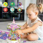 Contixo Carousel Building Block Set with Music Box, 488 Pieces/Set (CNXBK02)