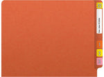 Medical Arts Press Reinforced End Tab File Folder, Straight Cut, Letter-Size, Orange, 50/Box (S-01502-ORG)