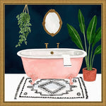 Amanti Art Boho Bath II by Victoria Borges Framed Canvas Wall Art Print, 16" x 16" (A42675040729)