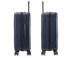 InUSA Drip 24" Hardside Suitcase, 4-Wheeled Spinner, TSA Checkpoint Friendly, Blue (IUDRI00M-BLU)