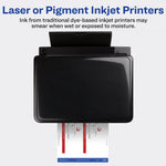 Avery Waterproof Wraparound Laser/Pigment-Inkjet Rectangle Labels, 3 1/4" x 7 3/4", White, 16 Labels/Pack (22835)