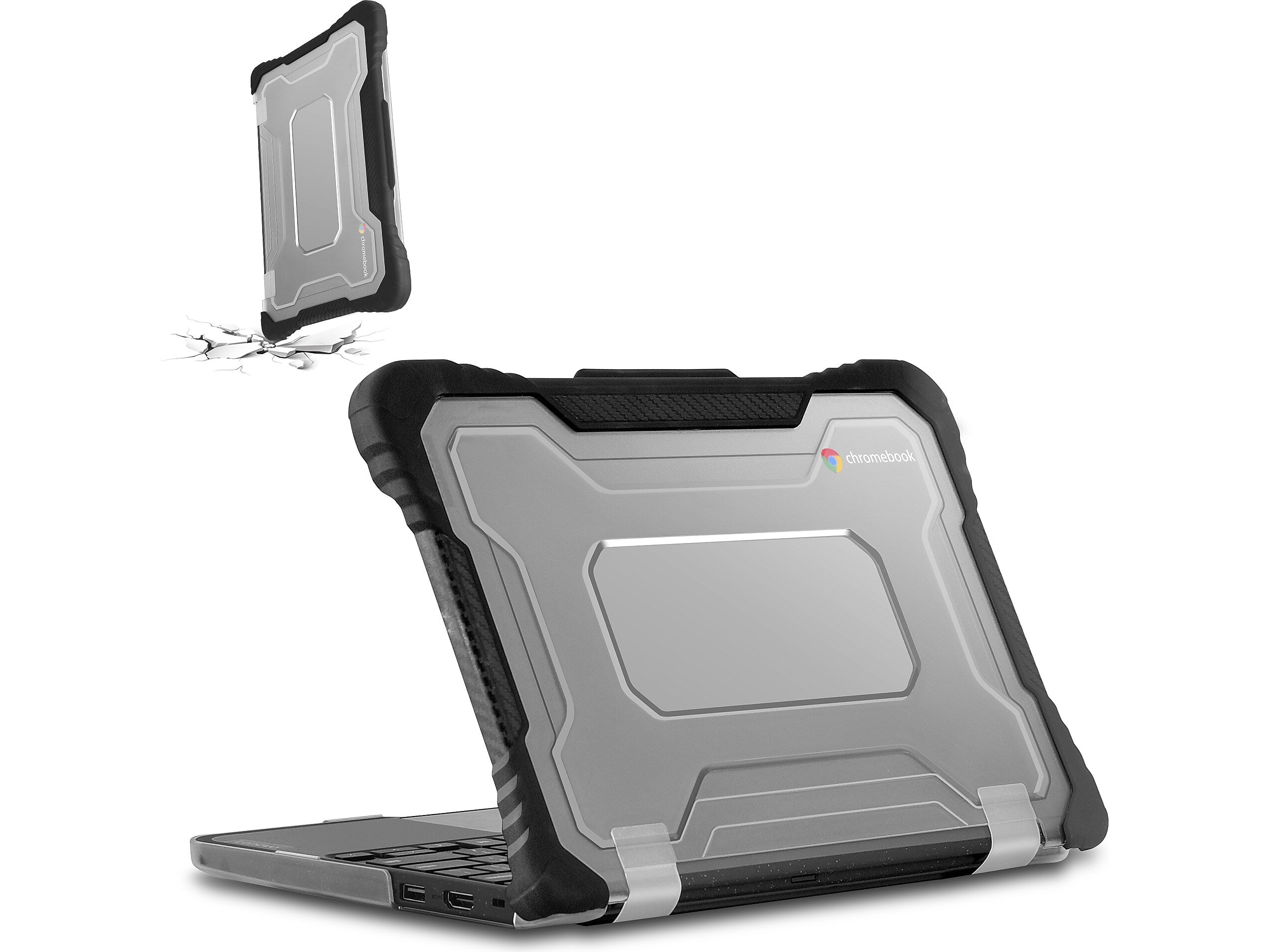 TechProtectus ShockProof 11.6" Laptop Case for Lenovo 100e/100w Gen 3 Chromebook, Shock-Absorbing, Black (TP-LN-100E3)