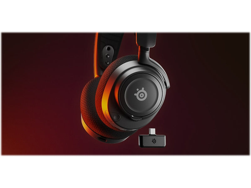 SteelSeries Arctis Nova 7 Wireless Noise Canceling Bluetooth Stereo Gaming Over-the-Ear Headset, Black (61553)