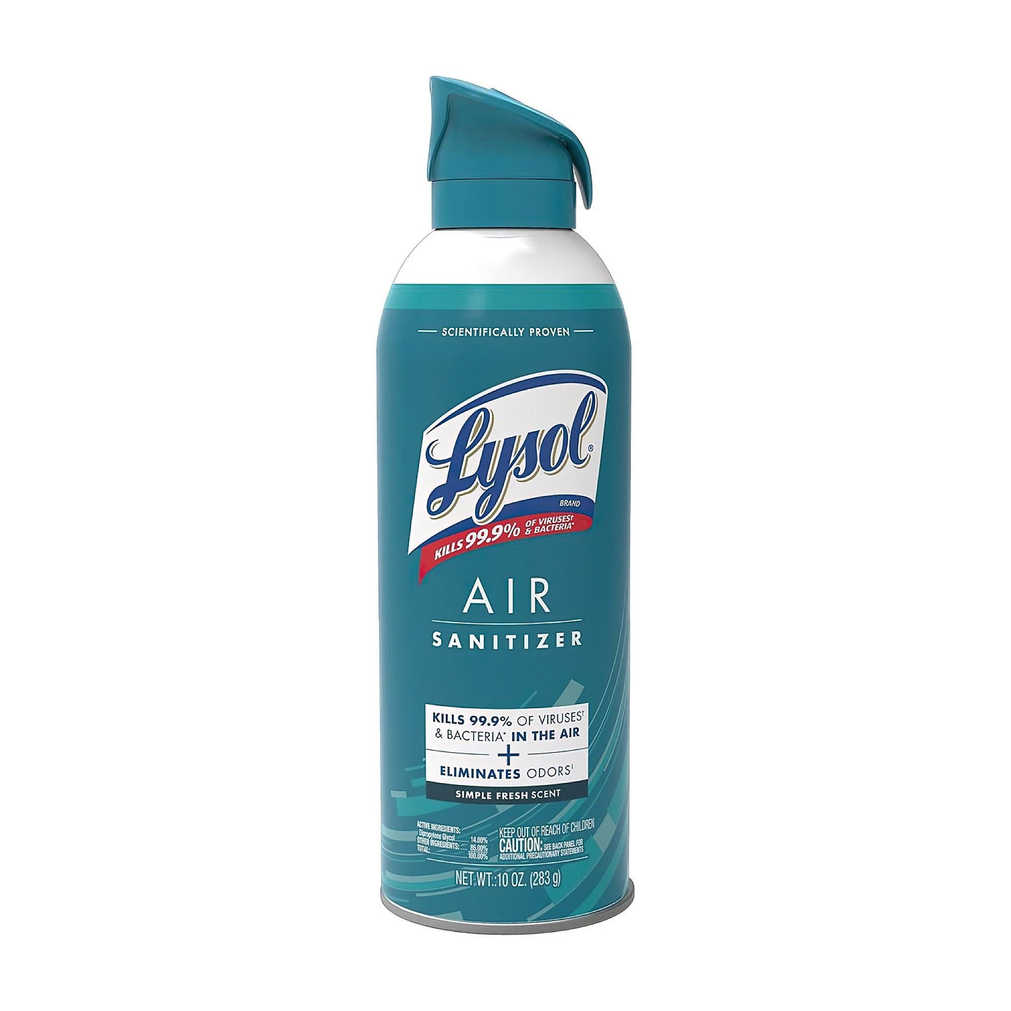 Lysol Air Sanitizer Spray, Simple Fresh Scent, 10 oz., 6/Carton (RAC99350CT)