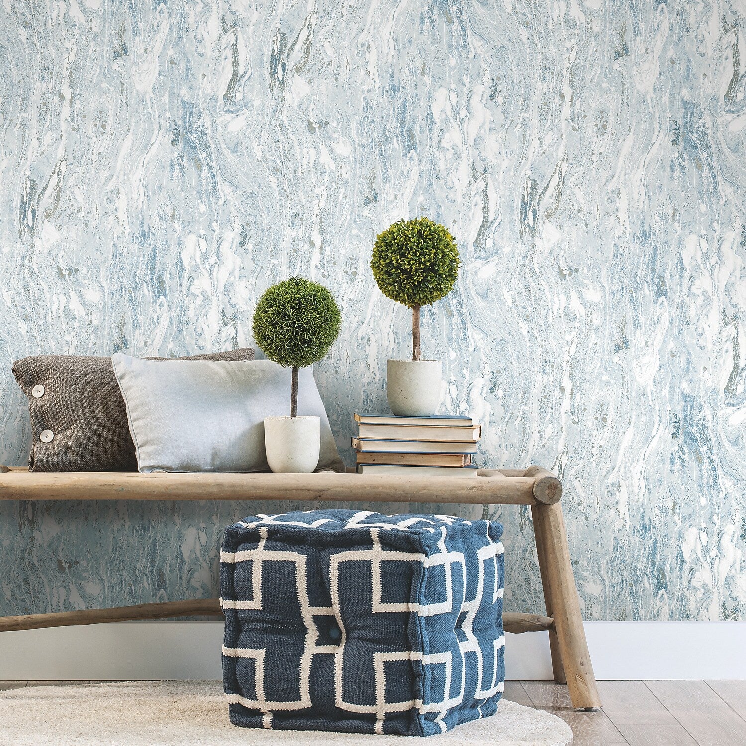 York Wallcoverings Marble Seas Peel and Stick Wallpaper (RMK11279WP)