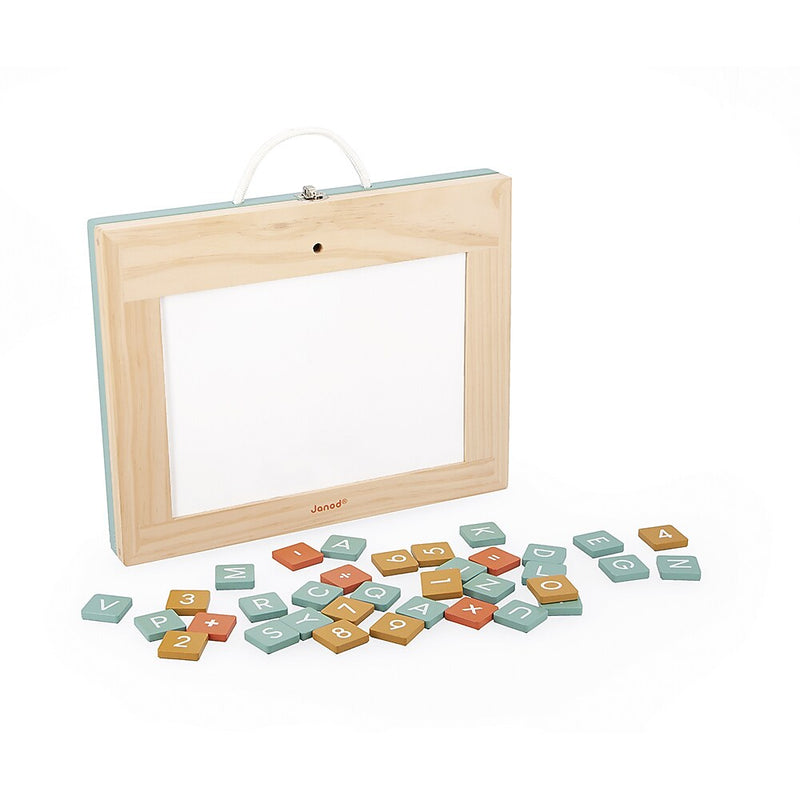 Janod Magnetic 4-in-1 Mobile Board, Multicolor (J09626)