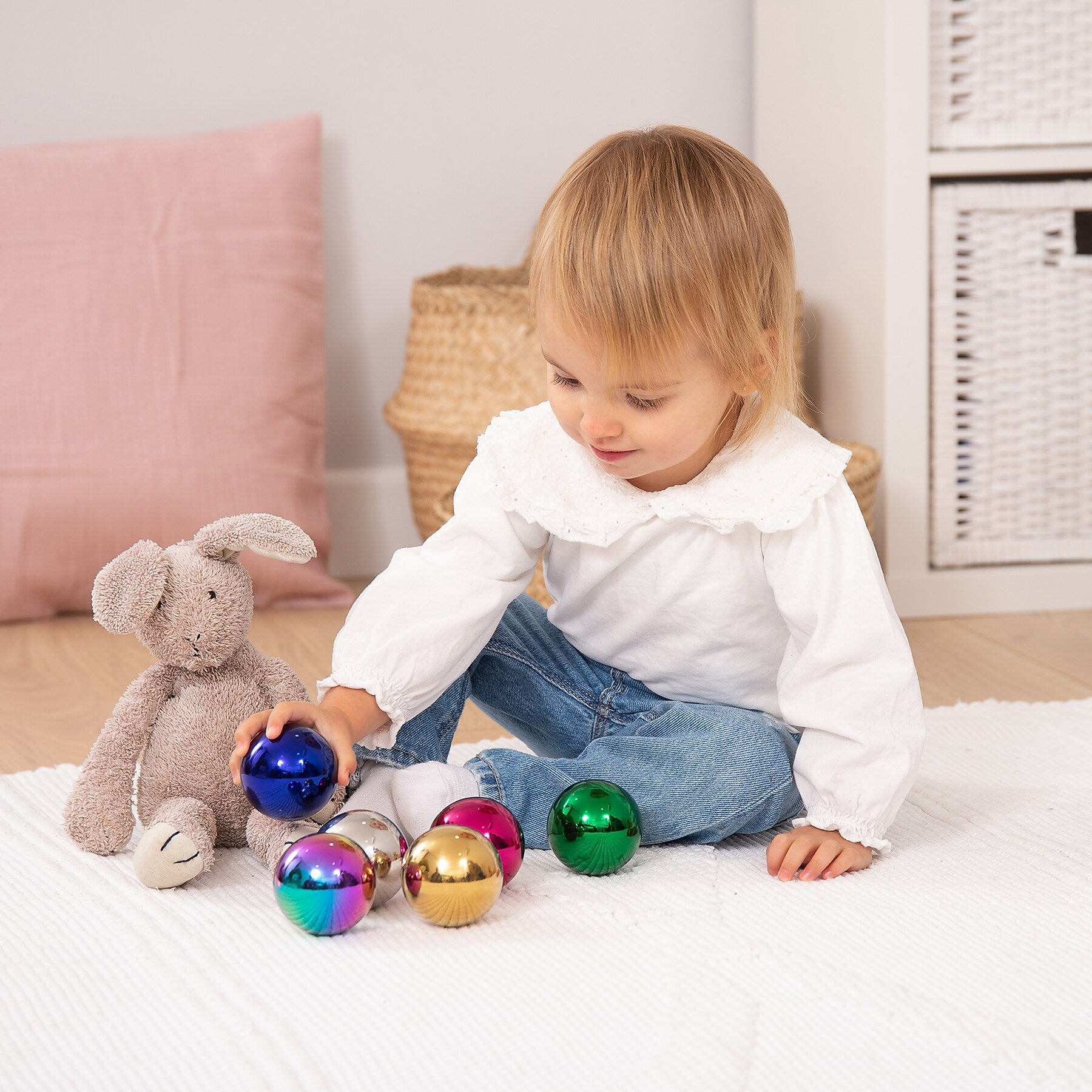 TickiT Sensory Reflective Color Mystery Balls, Assorted Colors, 6/Set (CTU72265)