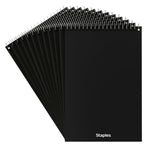 Staples Steno Pads, 6" x 9", Gregg Ruled, Green, 80 Sheets/Pad, Dozen Pads/Pack (ST57353)