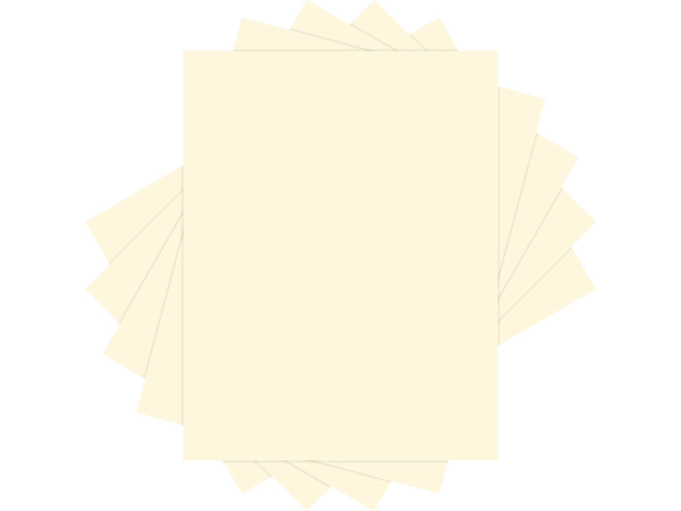 Lettermark Colors 30% Recycled Colored Paper, 20 lbs., 8.5" x 11", Ivory, 500 Sheets/Ream (94308)
