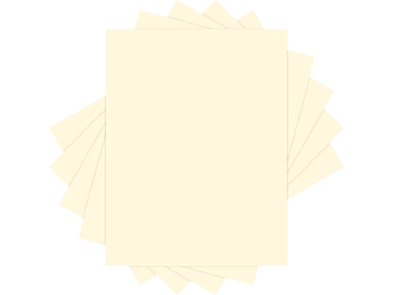 Lettermark Colors 30% Recycled Colored Paper, 20 lbs., 8.5" x 11", Ivory, 500 Sheets/Ream (94308)