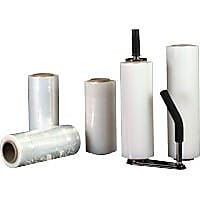 18" x 1500' 90 Gauge Blown Stretch Wrap, Clear, 4/Carton (SF189)