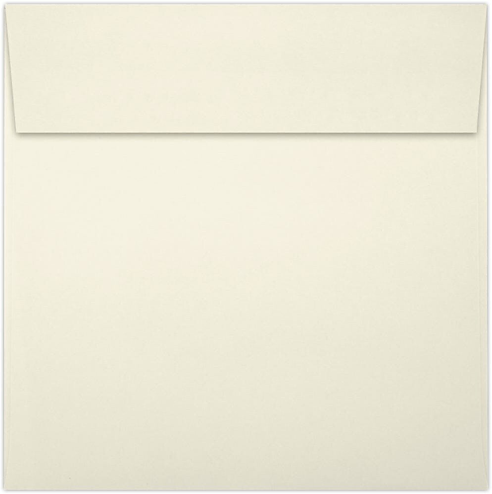 JAM Paper Self Seal Invitation Envelope 8 1/2" x 8 1/2", Natural, 50/Pack (8575-03-50)