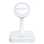 Spracht Flex Charge 4 Magnetic Wireless Charging Station, 25W, White (SPTFC4W)
