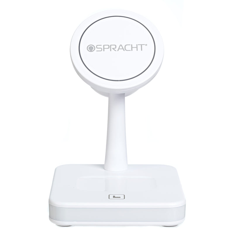 Spracht Flex Charge 4 Magnetic Wireless Charging Station, 25W, White (SPTFC4W)