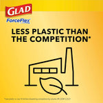Glad ForceFlex 13 Gallon Drawstring Kitchen Trash Bag, Unscented, Gray, 330 Total Bags (22541CT)