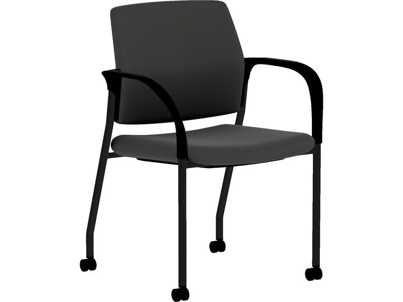 HON Ignition Fabric Multipurpose Stacking Chair, Black (HIGS6.F.H.U.UR10.T)