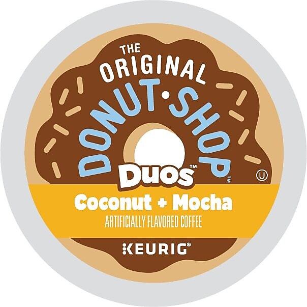 The Original Donut Shop Coconut Mocha Coffee, Medium Roast, 0.34 oz. Keurig® K-Cup® Pods, 24/Box (6248)