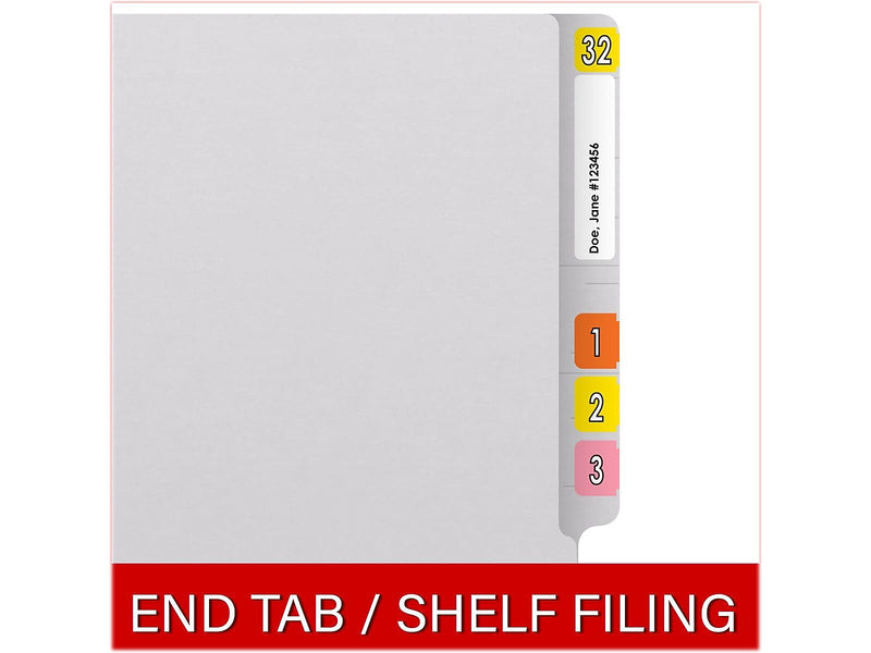 Medical Arts Press Reinforced End Tab File Folder, Straight Cut, Letter-Size, White, 250/Carton (S-01602-WHT-B)