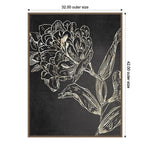 Amanti Art Golden Flower Folklore II by Asia Jensen Framed Canvas Wall Art Print, 32" x 42" (A42678302656)