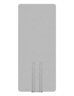 Versare Acoustic Panel, 72"H x 31"W, Marble Gray Fabric (DSAPK631OF04V-1)