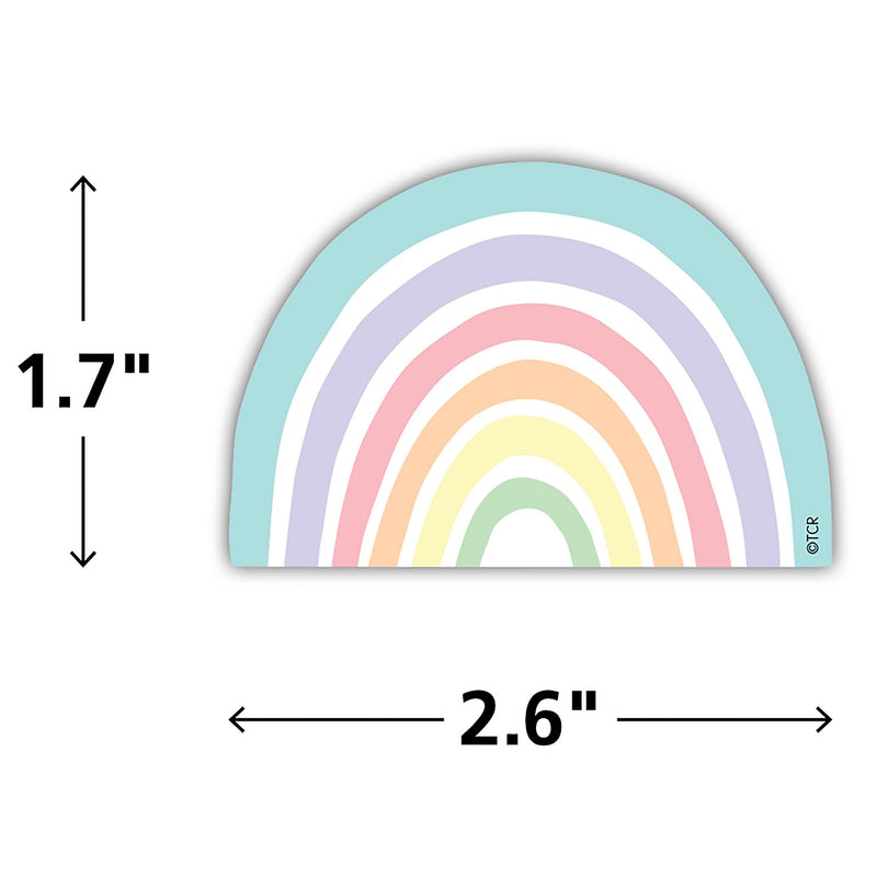 Teacher Created Resources Pastel Pop Rainbows Mini Accents, 36/Pack, 6 Packs/Bundle (TCR8442-6)