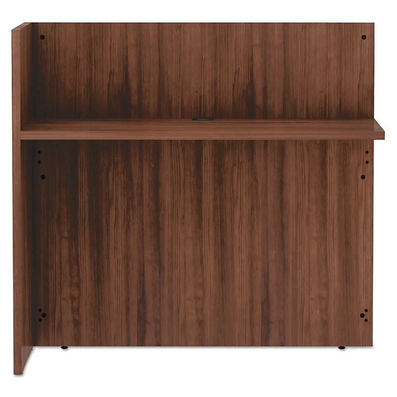 Alera Alera Valencia Series Reversible Reception Return, 44 1/8w x 23 5/6d x 41 1/2h, Modern Walnut (ALEVA324424WA)