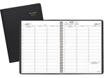 2024-2025 AT-A-GLANCE 8.25" x 11" Academic Weekly Appointment Book, Faux Leather Cover, Black (70-957-05-25)