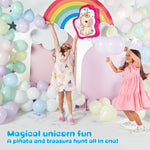 JITTERYGIT Unicorn Pinata Treasure Hunt Game Set, 2 in 1 Pieces/Pack (UNICORN-PINATA - PINK)