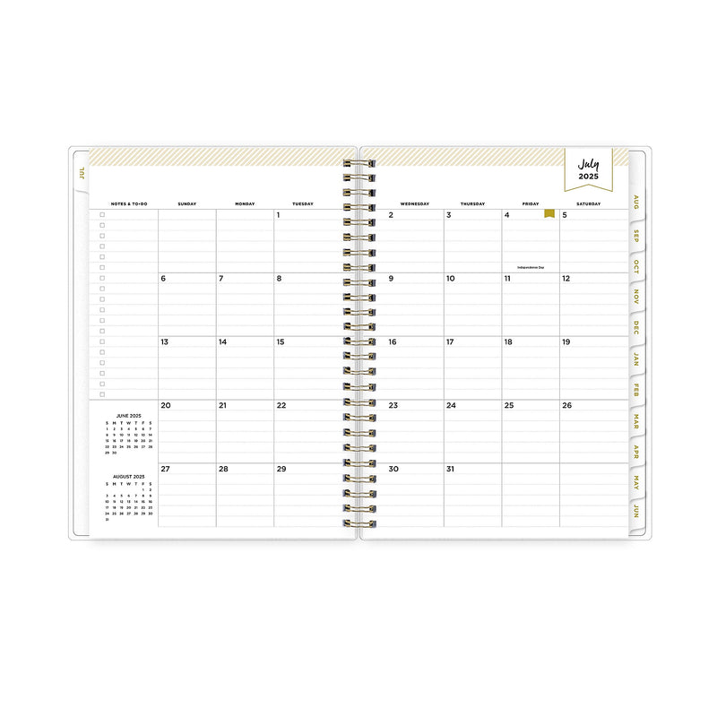 2025-2026 Day Designer for Blue Sky Climbing Floral 5.875" x 8.625" Academic Weekly & Monthly Planner (137884-A26)