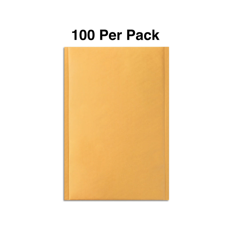 Staples 11.25" x 15" Self-Sealing Bubble Mailer, #5, Kraft, 100/Pack (ST56638)