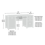 Sauder Cannery Bridge 60"W Computer Desk, Sindoori Mango (429510)