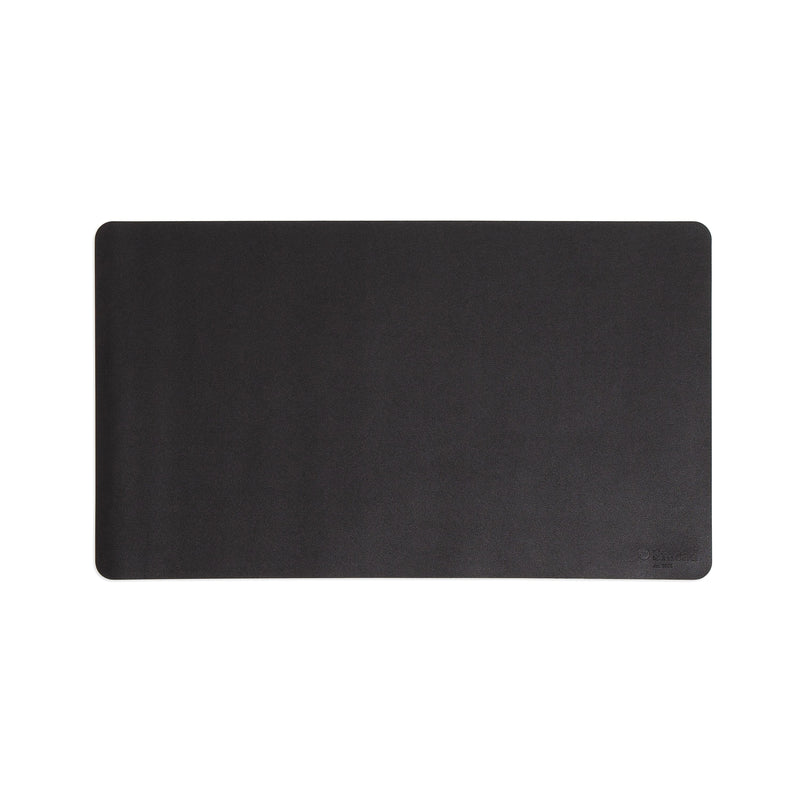 Smead Large Vegan Leather Anti-Slip Faux Leather Desk Pad, 36" x 17", Charcoal (SMD64828)