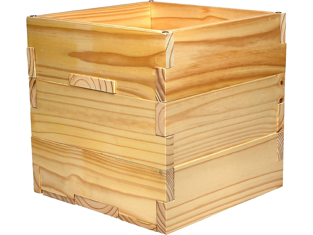 Excello Global Products Extra-Large Planter with Pole Support, Natural Wood (EGP-HD-0478-OS)