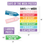 Hadley Designs Rainbow Circle Time Bulletin Board Calendar for Classroom, 100/Set (HDDX004BC7KLB)